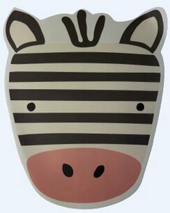 Dieren placemat BOER - Zebra - Kunststof - Multicolor - Set van 2 - 40 x 35 cm Dieren placemat BOER - Zebra - Kunststof - Multicolor - Set van 2 - 40 x 35 cm