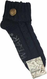 Huissokken / Sokken met tekst ''home wear'' - Zwart - One size Huissokken / Sokken met tekst ''home wear'' - Zwart - One size