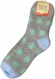 Super Soft huissokken STIP - Warme fluffy sokken - Grijs / Groen / Blauw - Maat 39 / 40 - 2 paar Super Soft huissokken STIP - Warme fluffy sokken - Grijs / Groen / Blauw - Maat 39 / 40 - 2 paar