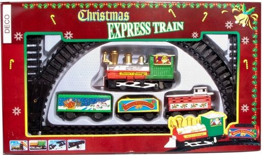 Kersttreinset - Kersttrein - Set van 10