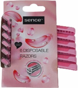Sence scheermesjes Women's Edition - Roze - Kunststof / RVS - 6 Stuks
