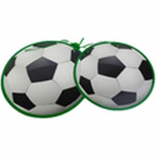 Voetbal slinger - Zwart / Wit / Groen - Karton - 3 Meter 