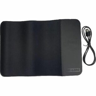 Muismat met Draadloze Oplader - Zwart - 33 x 22 x 0,65 cm