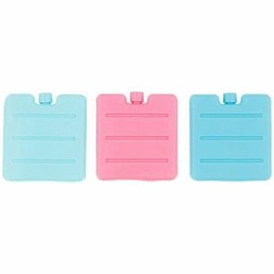 Ice pack Koelelementen - 3 x 100ml - Lichtblauw / Blauw / Roze - Set van 3