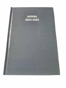 Bureau agenda - Schoolagenda 2024 / 2025 - Antraciet - Karton / Papier - 14,5 x 20,5 cm