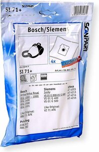 stofzuigerzak fleece (zakje) type K 4stuks