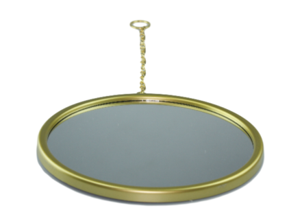 Hangspiegel Henri - Goud - Ø 23cm Hangspiegel Henri - Goud - Ø 23cm