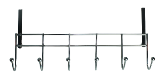 Kapstok deur FERRE - 6-haaks - rvs - Ophangrek