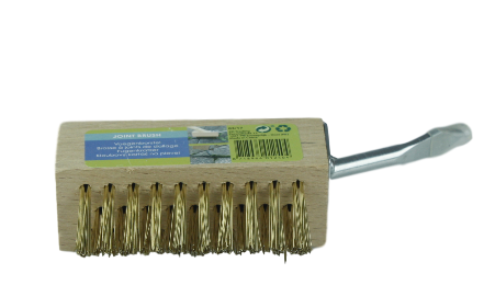 Onkruidborstel met scratcher zonder steel - Goud / Bruin - Metaal / Hout - Voegenborstel - Tuin Onkruidborstel met scratcher zonder steel - Goud / Bruin - Metaal / Hout - Voegenborstel - Tuin