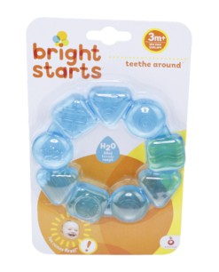 Bijtring Bright Starts - Teethe around - Blauw Bijtring Bright Starts - Teethe around - Blauw