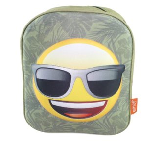 Emoji met sunglasses Rugzak - Groen - 32 cm hoog Emoji met sunglasses Rugzak - Groen - 32 cm hoog