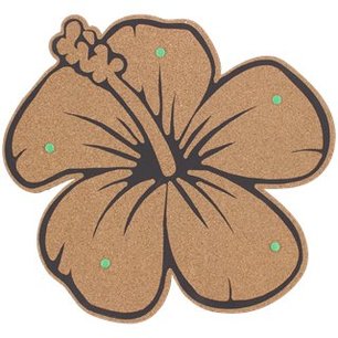 Prikbord met 5 punaises - Kurk - Bloem - 39 x 36 x 1 cm Prikbord met 5 punaises - Kurk - Bloem - 39 x 36 x 1 cm