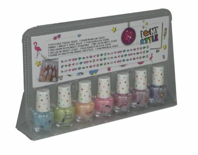 6 dagen nagellak voor kinderen - Multicolor - Disco 6 dagen nagellak voor kinderen - Multicolor - Disco