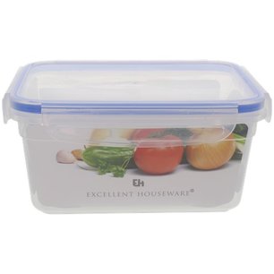Voorraaddoos met klemdeksel - Transparant / Blauw - Plastic - 1100 ml Voorraaddoos met klemdeksel - Transparant / Blauw - Plastic - 1100 ml