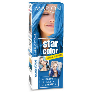 Marion Star Color Wasbare Haarverf BLAUW - Blue Ocean 2 x 35 ml - Red Hart | All You Need Is Low Prices