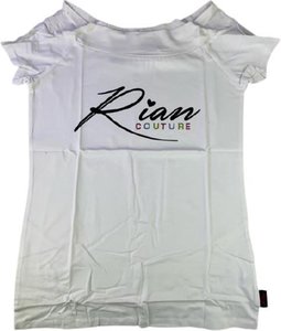 Rian Couture T-shirt - Wit - Dames - Katoen Maat M