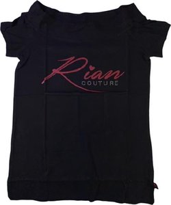 Rian Couture T-shirt - Zwart - Dames - Katoen Maat S