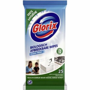 Glorix Ocean Fresh - Biologisch Afbreekbaar - Set van 2 - Hygiëne Doekjes - Schoonmaken - Schoonmaakdoekjes