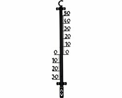 Tuin thermometer celsius - Zwart - Kunststof / Glas - l 25,5 cm - Tuin - Thermometer - Graden - Buitenthermometer