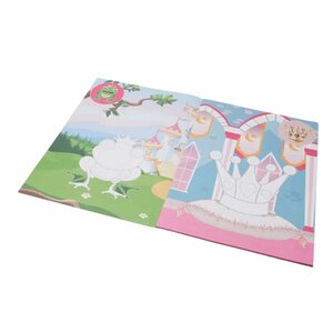 Sticker op nummer - Prinsessen - 8 Pagina's - Stickerboek - Stickervel - Karton - Multicolor - Prinses