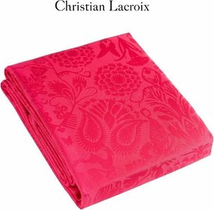 Christian Lacroix - Tafellaken - Rood - Patroon- 170 x 300  -  Tafeldecoratie - Tafelkleed - Katoen
