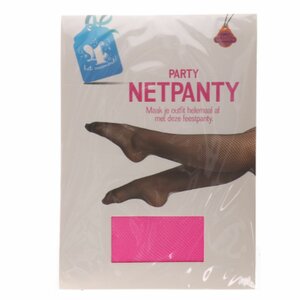 Netpanty - Neon Roze - One size - 1 paar - Carnaval - Feest - Nylon - Party - Feestpanty