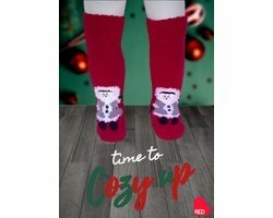 Kerst Sokken -Giftbox - Rood - Eskimo - 31-34 - Kerstcadeau - Kerstsokken - Kerstboom - Cadeau - Feestdagen - Christmas - Kinde