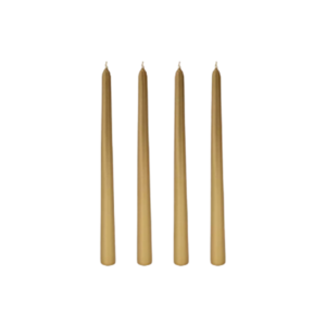 Dinerkaarsen - Goud - 25 cm - Set van 4 - Kaars - Kaarsen - Dinerkaars 