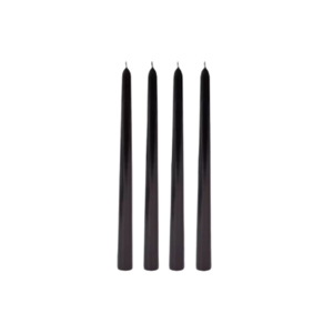Dinerkaarsen - Zwart - 25 cm - Set van 4 - Kaars - Kaarsen - Dinerkaars 