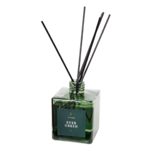 Geurstokjes Diffuser Ever Green - Groen - Glas / Hout - 180 ml - Woonkamer - Ruiken