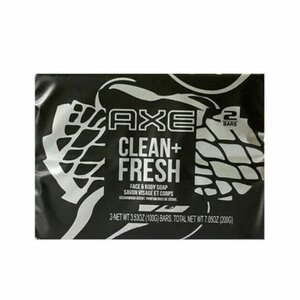 Axe Face en Body Soap - Clean + Fresh - Set van 2 zeepjes - Zwart / Wit - Zeep - Douchzeep