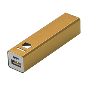 Powerbank LIAM - Goud - 2600 MAH - Kunststof - 9,5 X 2 X 2 cm