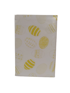 Tafelkleed pasen met eieren Geel / Wit - Vinyl - 200 x 140 cm - Tafellaken - Tafelkleed - Pasen 1