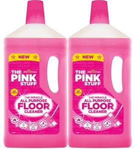 Pink stuff floor cleaner set van 2 - Vloerreiniger  - 1 l - Krachtige vloerreiniger