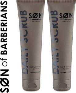 Son of Barberians -Daily Scrub - set van 2 Hair en Skincare for Men - Natural and vegan - set van 2 - 2 X 100 ML 