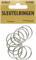 Sleutelringen - Zilver - Metaal - ⌀ 2,5 cm - 10 Stuks - Sleutelhangers