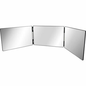 Multi Mirror 360° spiegel - Zwart - Spiegelglas / Kunststof - Met ophangsysteem - Spiegel - Make-Up Spiegel - Badkam