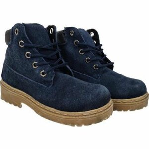 Stevige bergschoenen met veters / boots - voor kinderen - Donkerblauw - Wandel / Berg - Suede - Maat 32