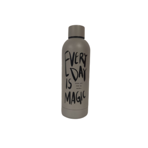 Thermofles RAYYAN "Everyday Is Magic" - Grijs - Metaal - 500 ml - Drinken - Thermosfles - Fles