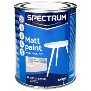 verf matt Taupe - Metaal / PVC - 750 ml - Verven - Mat - Verf - Meubel - matt paint