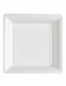 Mozaïk vierkant bord - Wit - 18 x 18 cm - Set van 6 1
