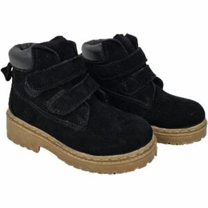 Stevige bergschoenen met klittenband / boots - voor kinderen - Zwart - Wandel / Berg - Suede - Maat 30