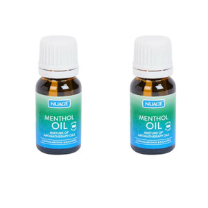 Aromatherapie Olie - Menthol & Eucalyptus - Set van 2 flesjes - Etherische Olie - Essential oil - 10 ml 