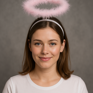 Engel Diadeem - Roze - One Size - Carnaval - Verkleden - Verkleedaccessoire - Engelen2