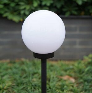 Solar Lamp - Wit - Kunststof - 15 cm - Tuin - Automatisch Laden