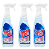 Badkamerreiniger Anti-Kalk Spray - Set van 3 - 750ml - Douche Ontkalker, Reinigt én Beschermt, Voorkomt Kalkaanslag en R