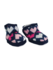 Baby pantoffels hartjes - Donkerblauw / Roze - Maat 16 / 17 -2