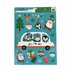 Kerst Raamstickers - Assorti - Multicolor - Kerst bus - Kerstversiering - Kerstdecoratie - Kerstmis - Raamdecoratie _