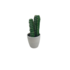 Mini Cactus -  Set van 2 - Wit / Groen - Kunststof / Keramiek - Plantjes - Decoratie _