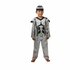 Ruimte robot Pak - Zilver / Zwart - Katoen - Broek / Shirt / Muts - kindermaat 128 - Spelen - Verkleden - Kinderen - Vechten
